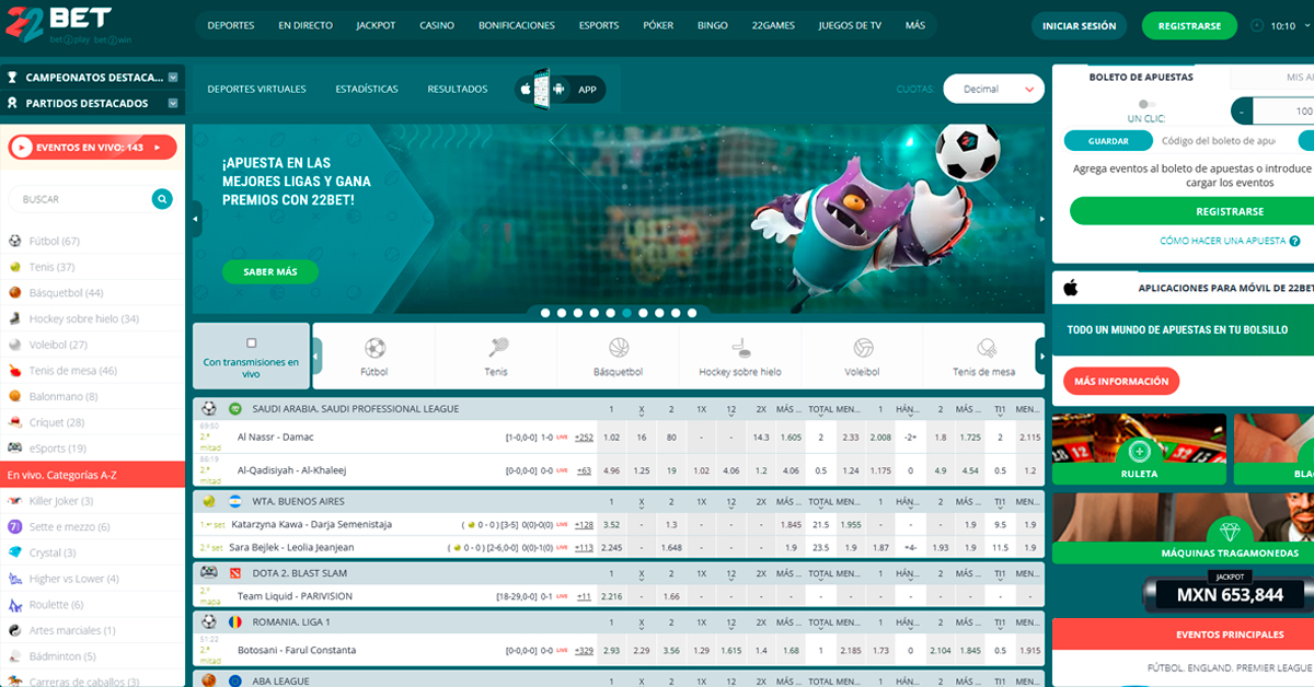 Imagen-destacada-Casinos-22BET-Picante-Casinos-Online